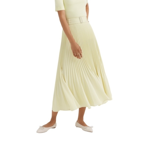 Club Monaco Lime Green Midi length Skirt - Picture 2 of 13